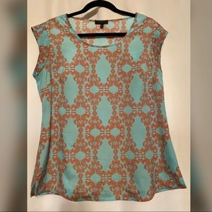 The Limited Teal and Orange Blouse size M
